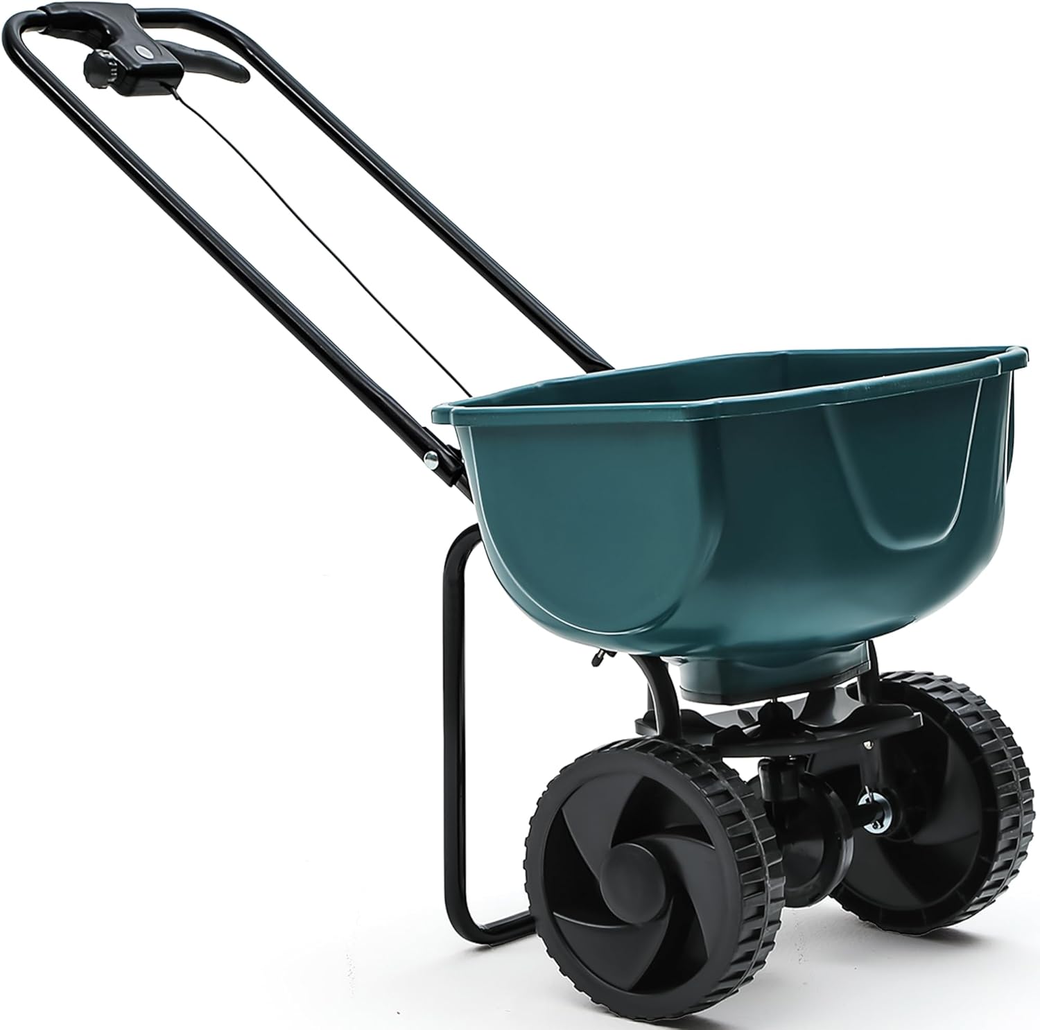 YITAMOTOR 60 lb Walk Behind Lawn Garden Spreader for Seeds Fertilizer | Push Broadcast Spreader for Garden Grass with Easy to Use Flow Control