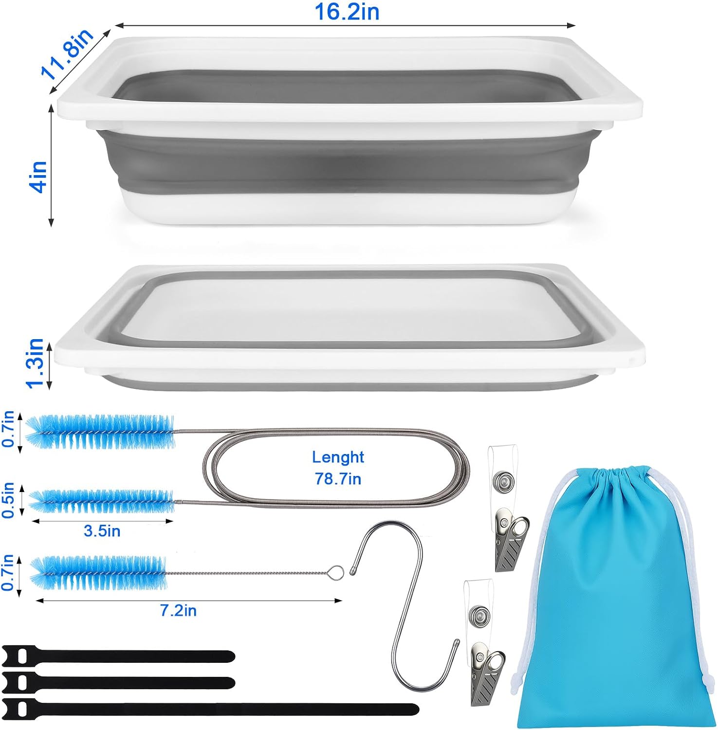Cleaning Brush Kit for CPAP Mask, Standard 15mm-22mm Hose