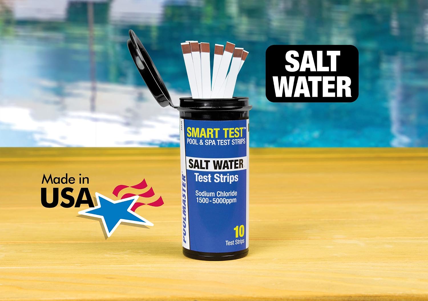Poolmaster 22212 Smart Test 6-Way Swimming Pool and Spa Water Chemistry Test Strips, 50 count,White