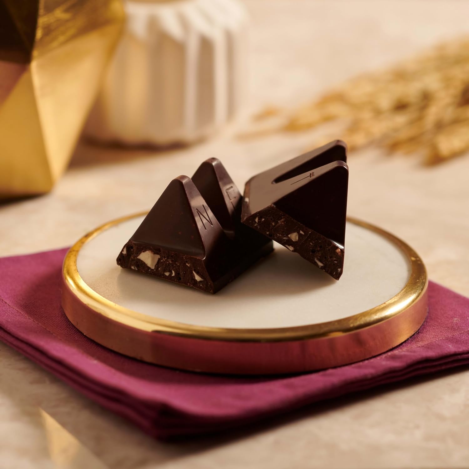 TOBLERONE Dark Chocolate Bar with Honey and Almond Nougat, 20 Bars | Bulk Chocolate