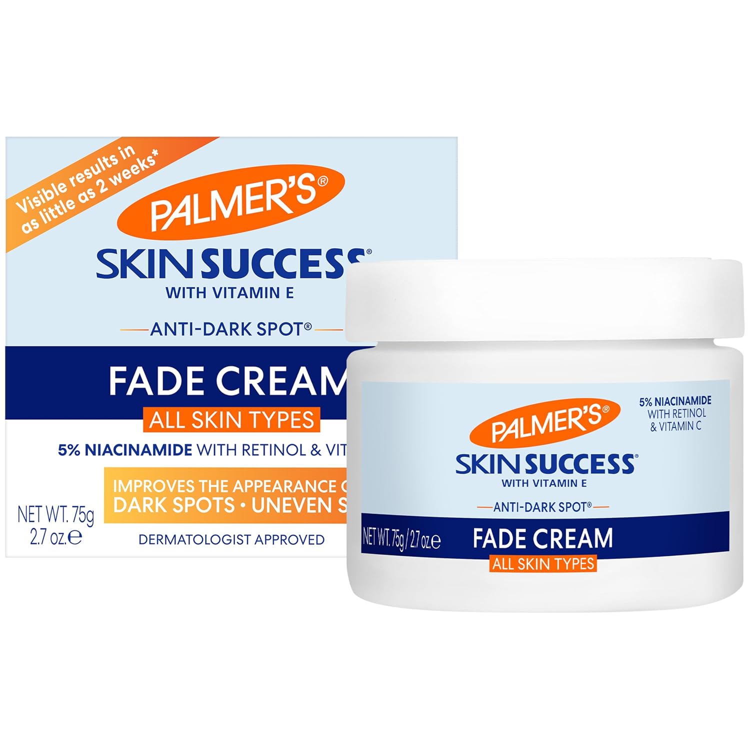 Palmer's Anti Dark Spot Face Cream with Vitamin E & Niacinamide (2.7 Oz) | Fade Cream Helps Reduce Dark Spots and Age Spots