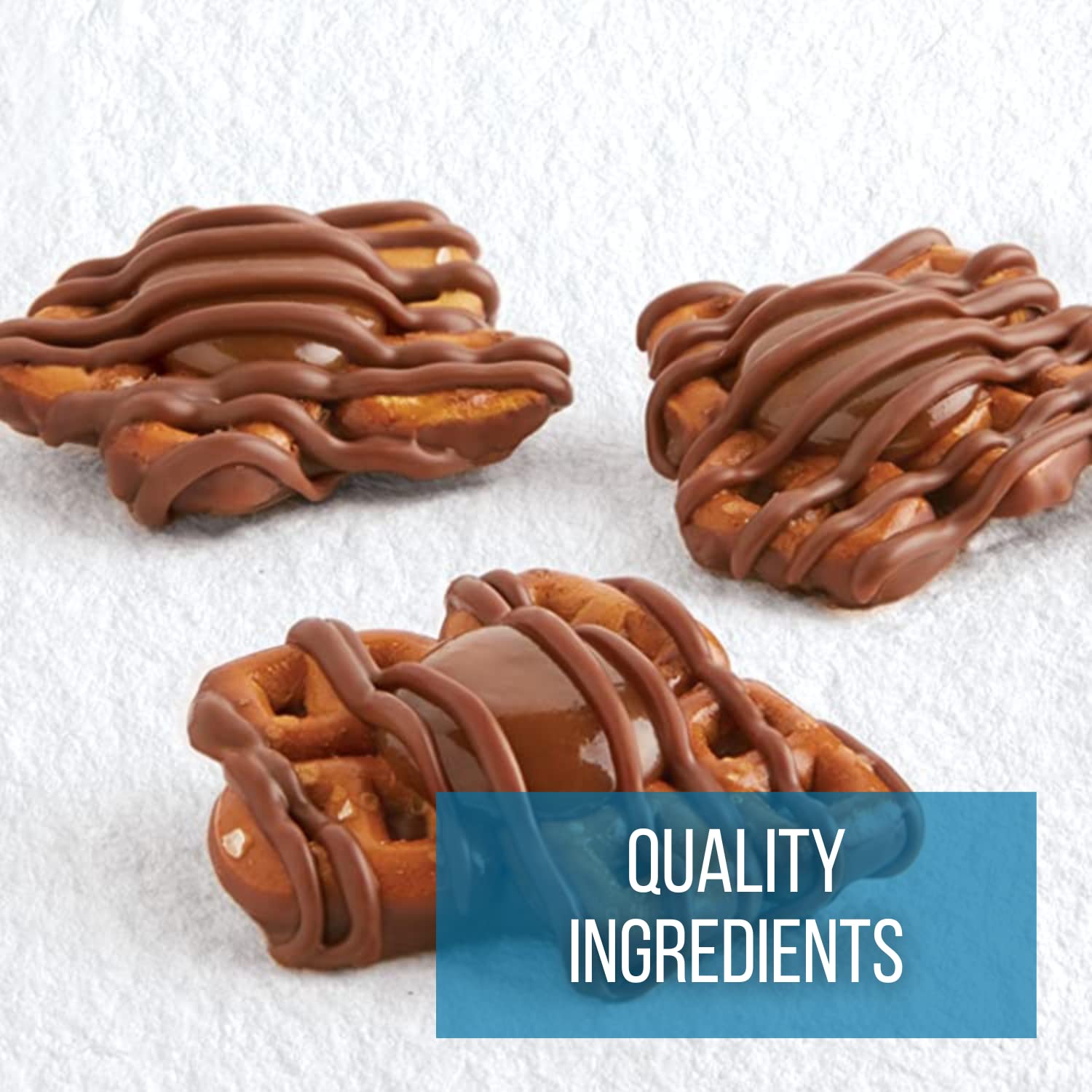 Edward Marc Snappers Sweet Caramel & Pretzels Cluster - Crunchy Pretzel Snack With Milk Chocolate For Adults And Kids - 6 oz (pack of 1)