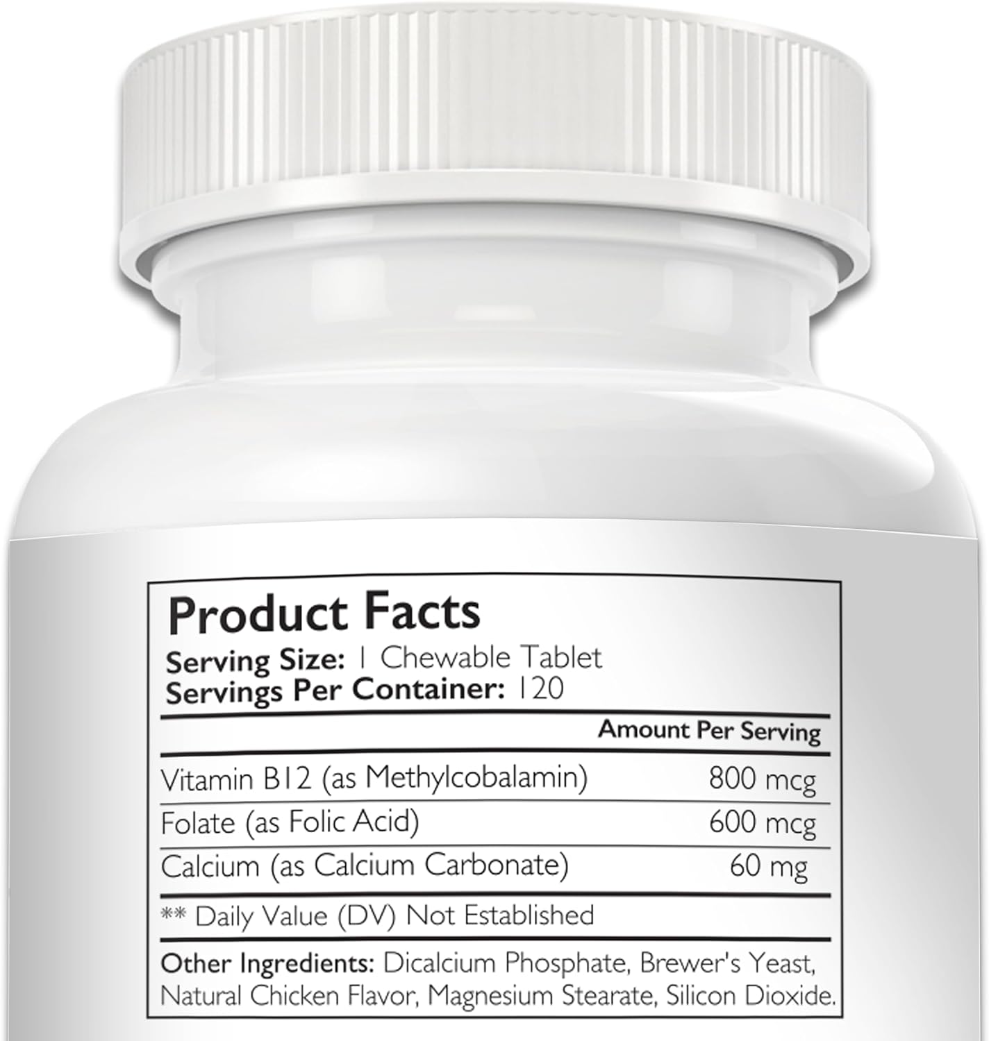 Vitamin B12 for Dogs Plus Folate & Calcium, Support the Nervous System & Blood Cell Formation