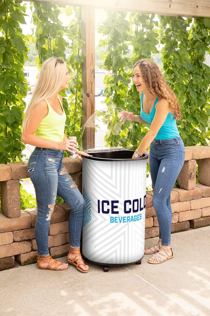 Ice Hawk 72 Quart Cooler with Wheels, Black | Durable Rotomolded Insulated, For Large Gatherings, Work, Patio, Bar, Beverages Party Events, USA Made