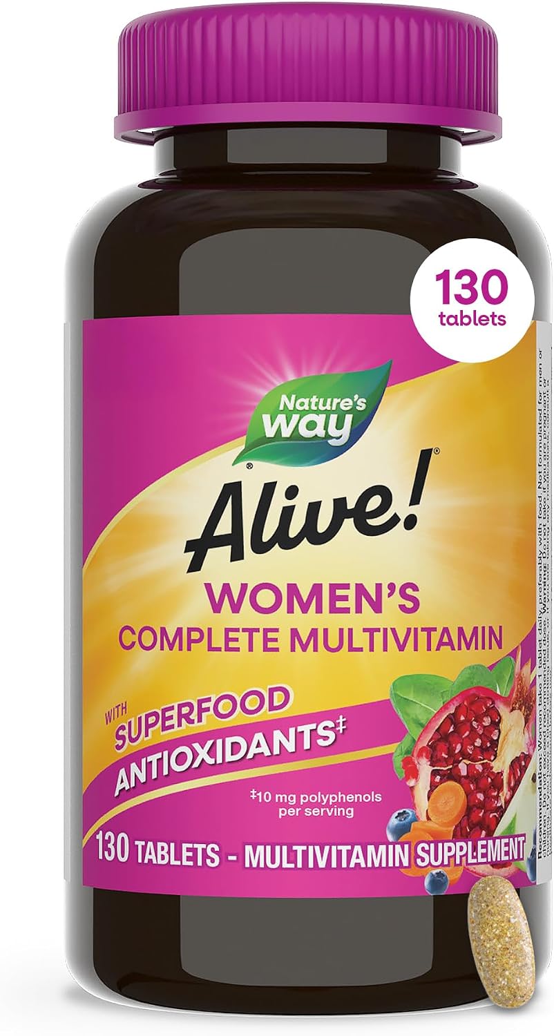 Nature's Way Alive! Complete Multivitamin for Women, Daily Vitamin, 50 ct