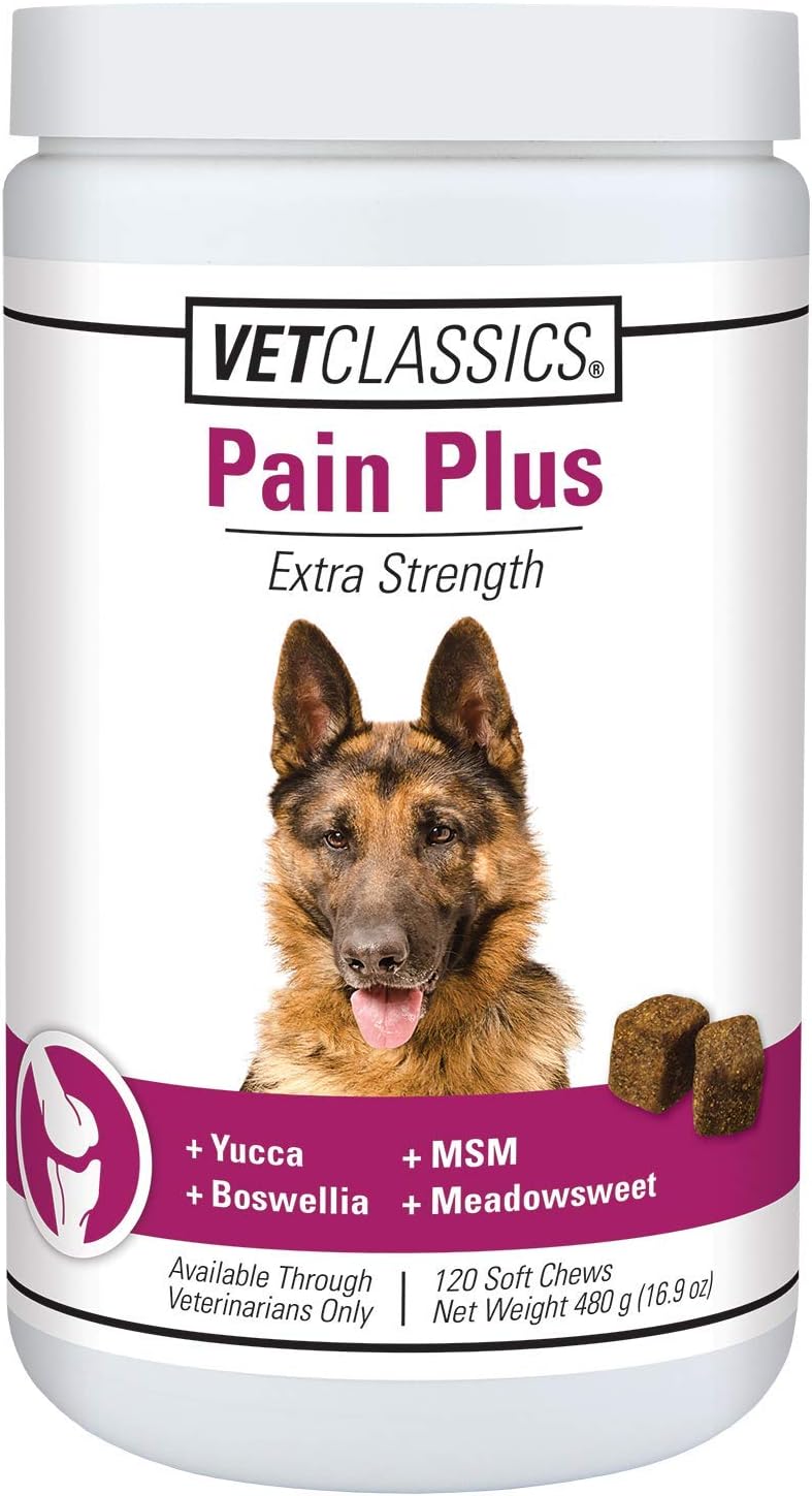 Pain Plus Extra Strength Health Supplement for Dogs - 120 Chewable Tablets
