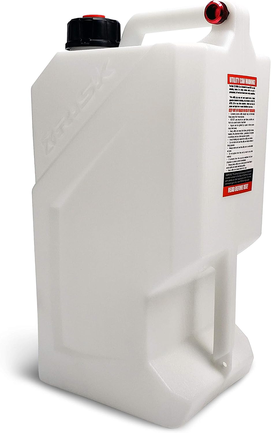 Risk Racing (00389) EZ5-5 Gallon Utility Jug (No Hose Bender or Floor Mount) White