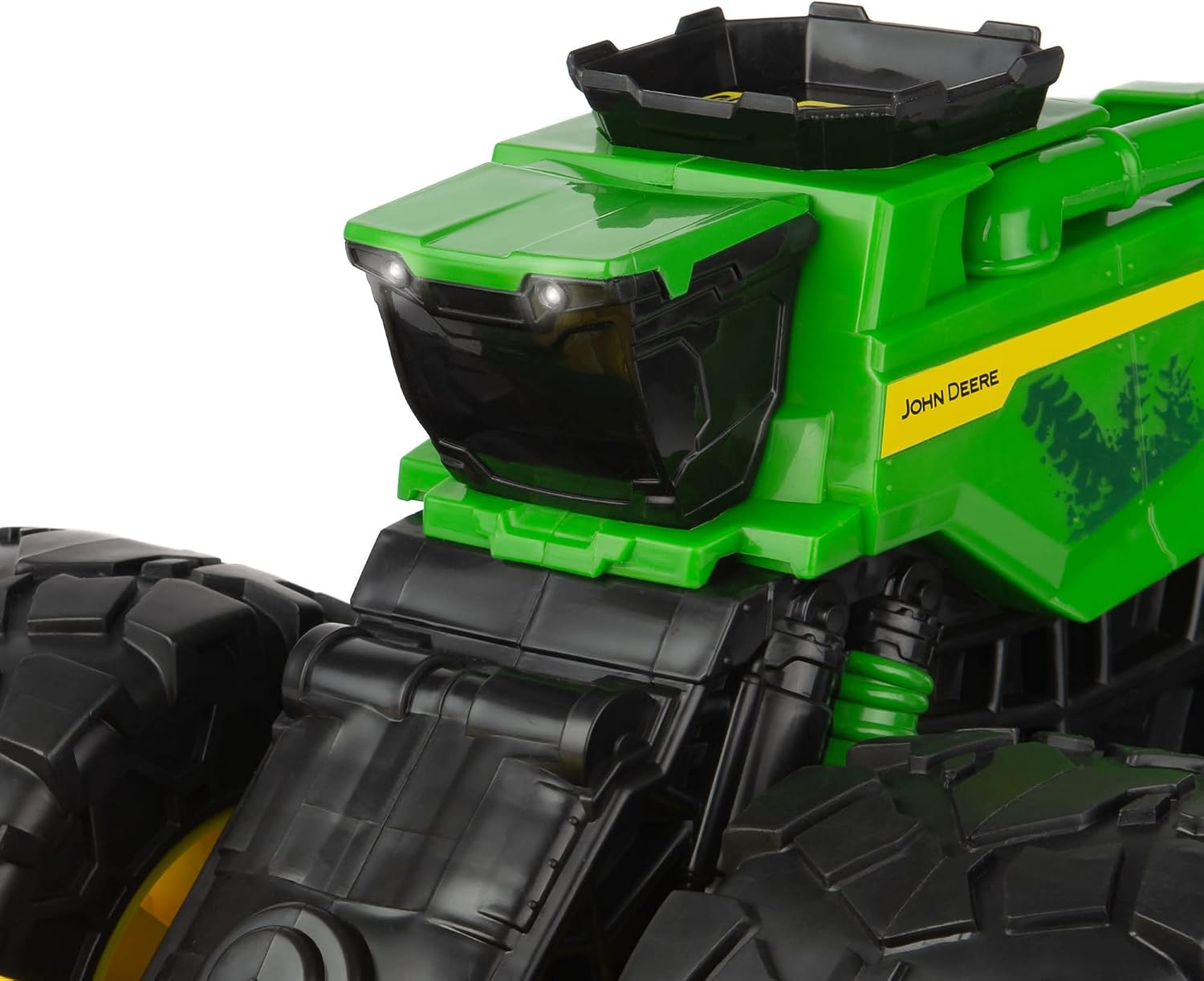 TOMY Monster Treads Lightning Wheels - Includes 1 John Deere Miniature Monster Truck Toy - Gator or Tractor Toy (Vehicle May Vary) - John Deere Toys