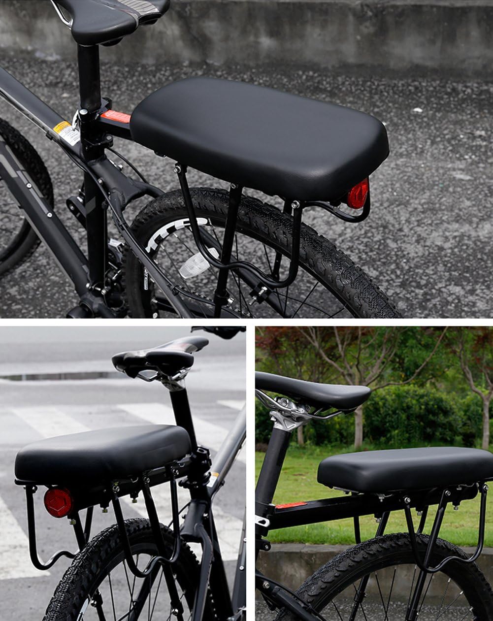 TOPCABIN Bicycle Manned Cushion Mountain Bike Back Shelf Seat Cushion Manned Comfortable Saddle Children Back Seat