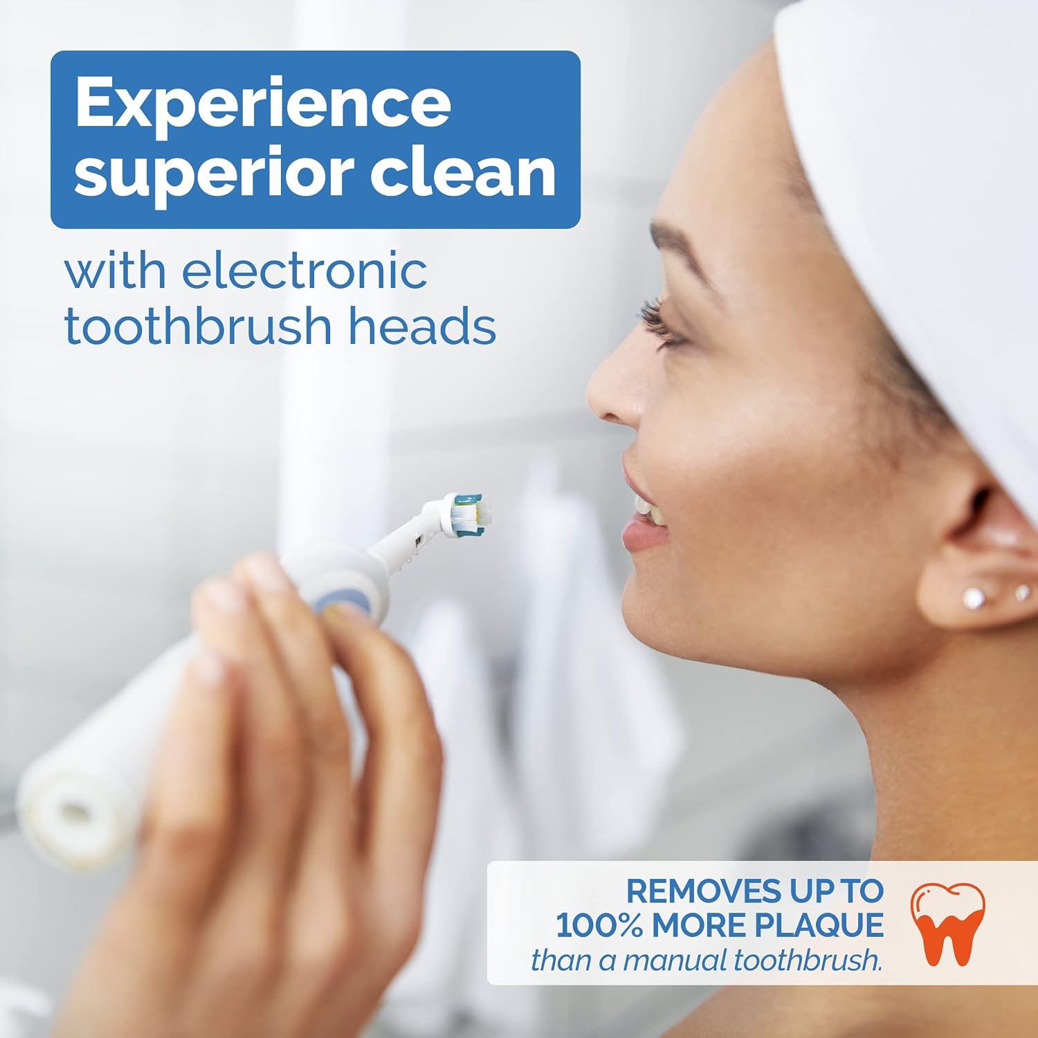 Toothbrush Head Compatible with Oral B - 16 Pack Milos Replacement Electric Toothbrush Heads Deep and Precise Cleaning Brush Heads Toothbrush Heads