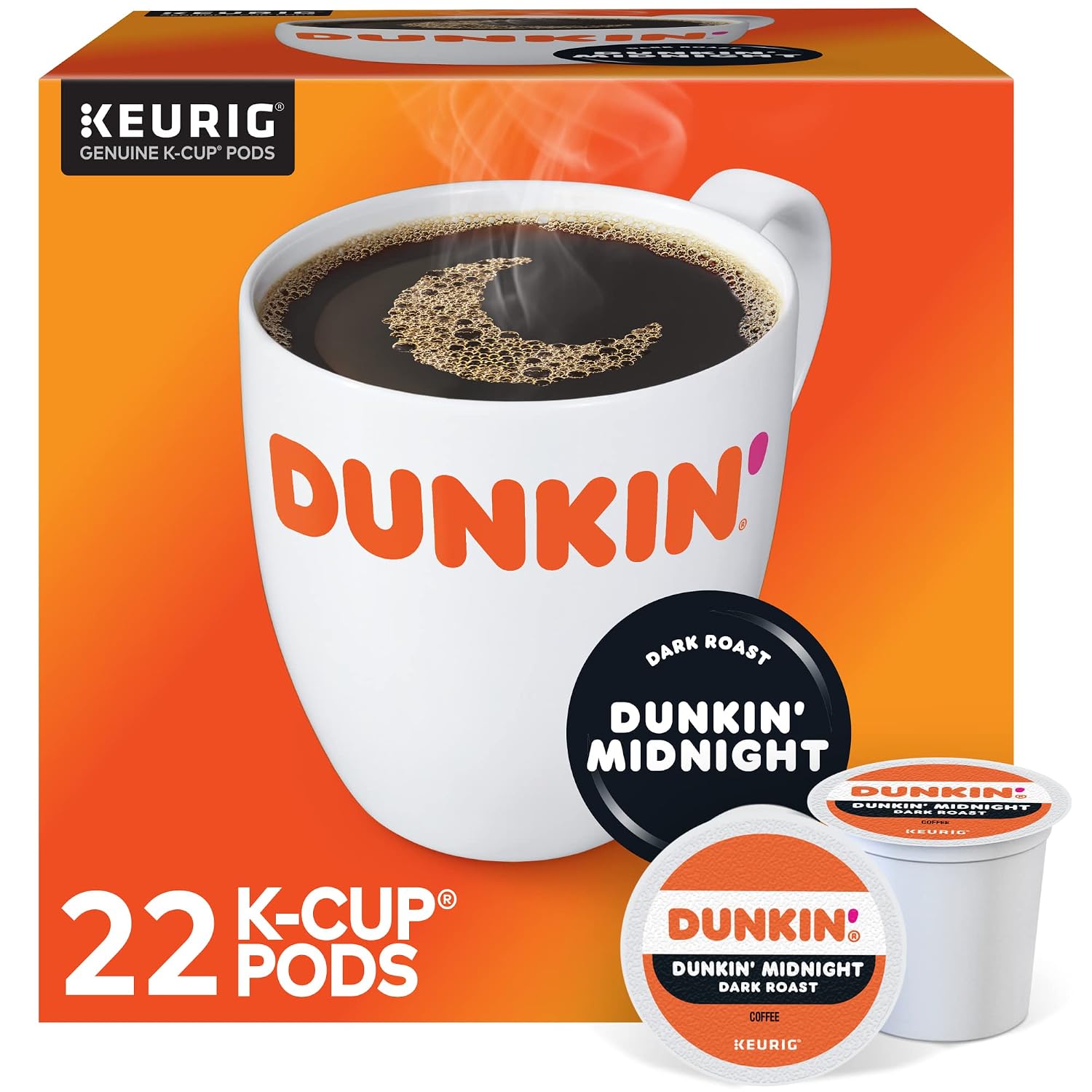 Dunkin Donuts Original Flavor Coffee K-Cups For Keurig K Cup Brewers (16 Count)
