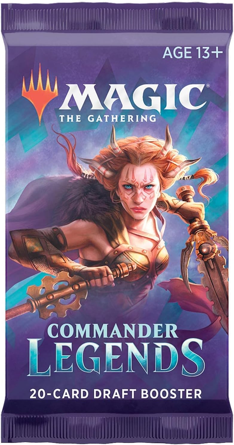 Magic The Gathering Commander Legends Booster Pack - 2 Legends - Total 20 MTG Cards (1 Draft Booster)