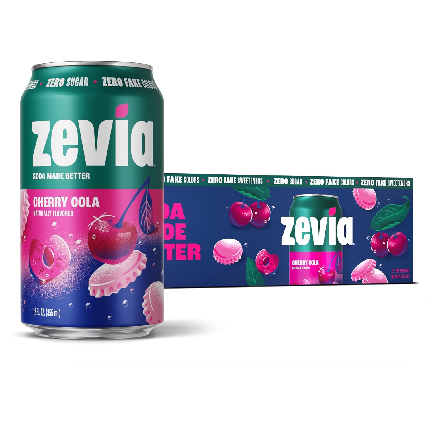 Zevia Zero Calorie Soda, Orange, 12 Ounce Cans (Pack of 6)