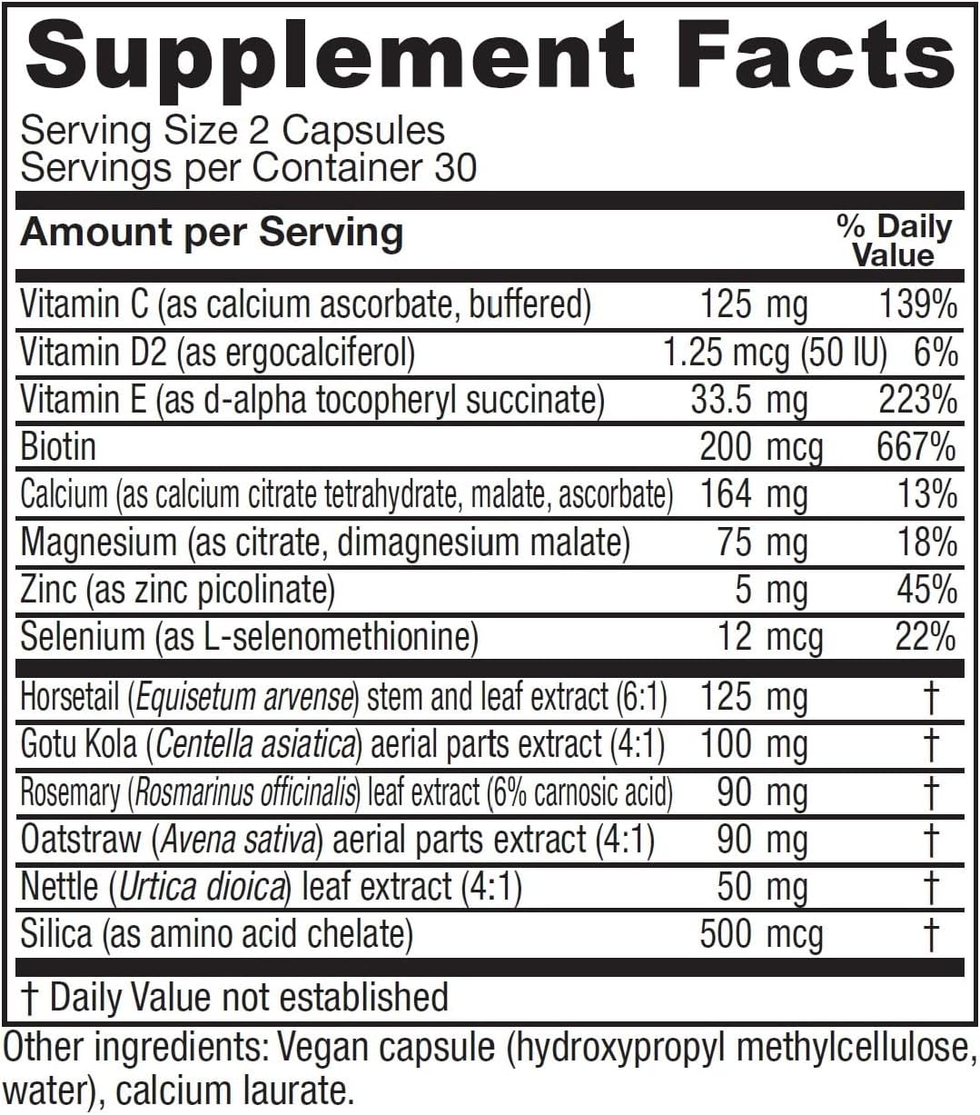 Vitanica Luminous - Hair, Skin & Nail Support Supplement - Nutritional Supplement for Women with Magnesium & Selenium - Vegan Antioxidant Supplement - Consumer Line - 60 Capsules
