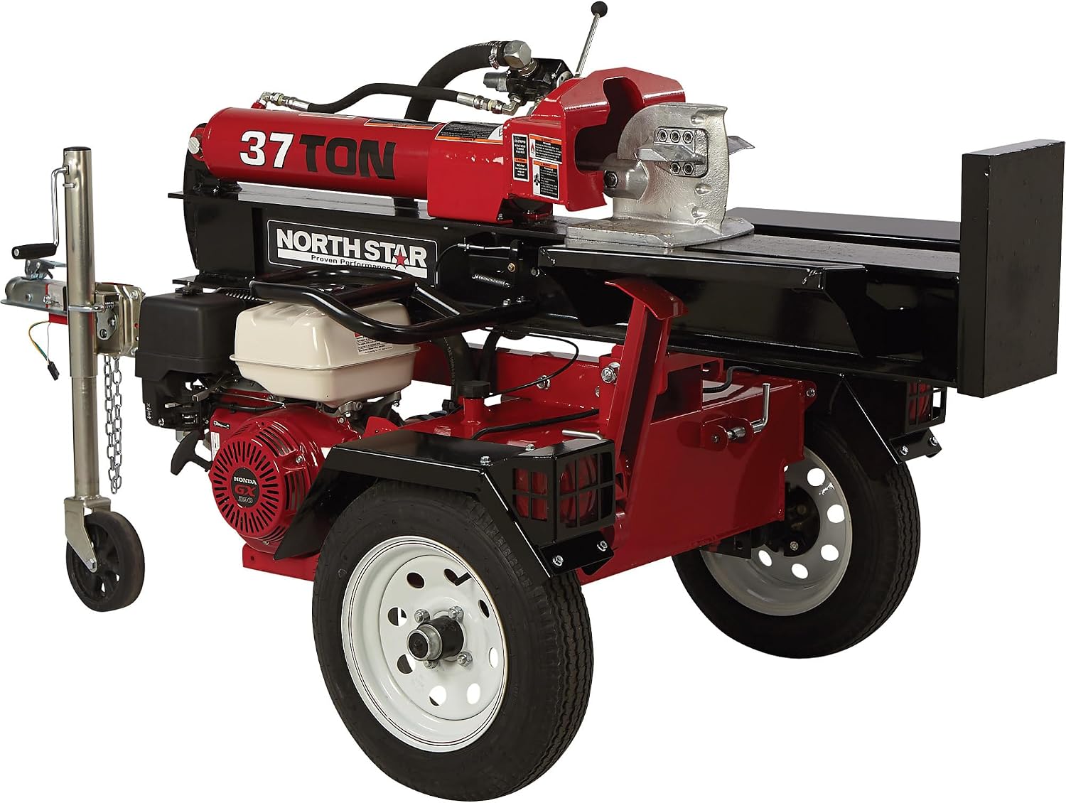 NorthStar Deluxe Horizontal/Vertical Log Splitter - 37-Ton Ram Force, 389cc Honda GX390 Engine