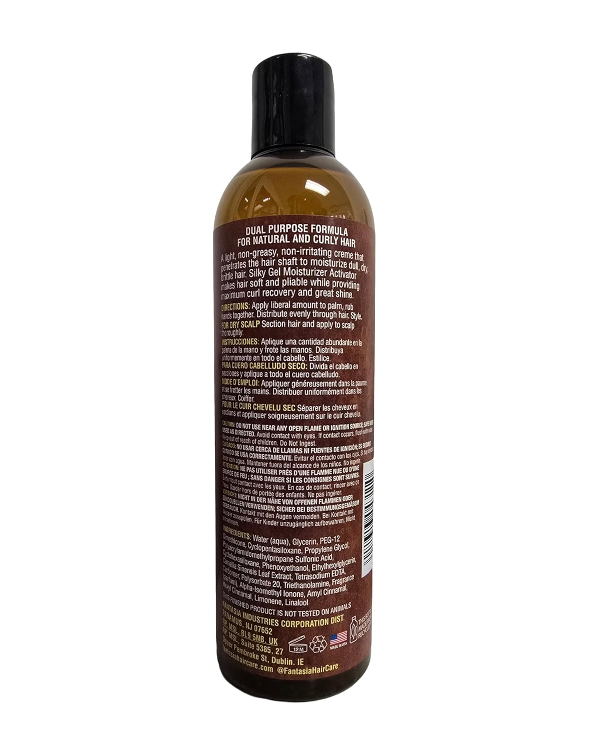 Fantasia Ic Pure Tea Silky Gel Moisturizer Activator 10 oz
