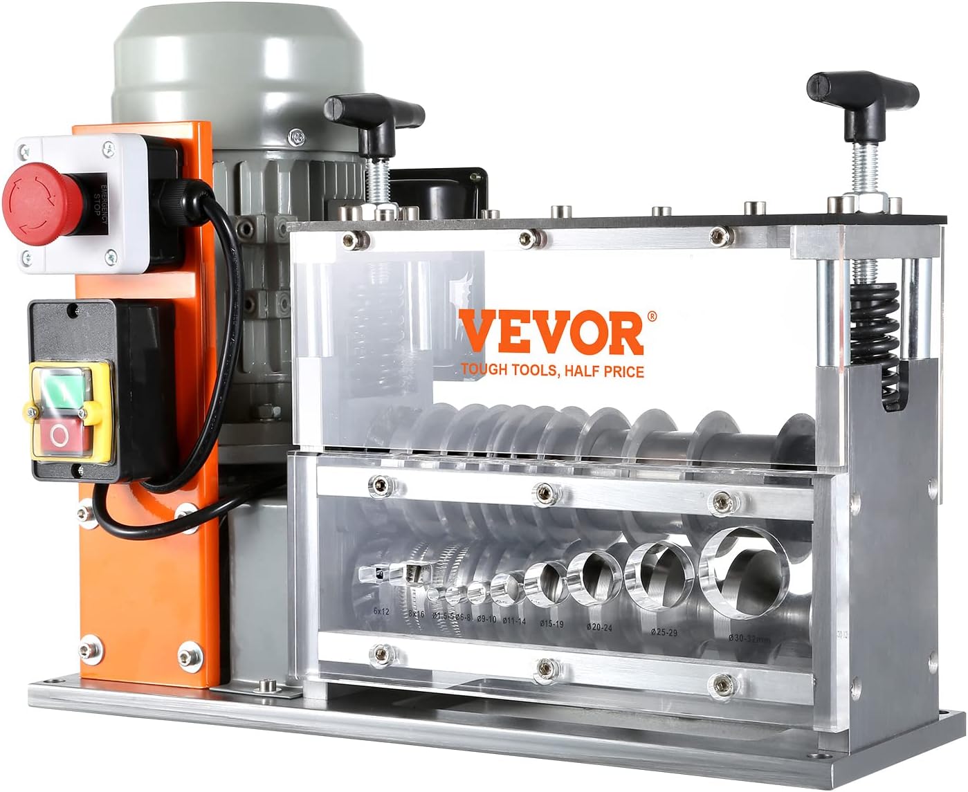 VEVOR Wire Stripping Machine 0.06-1.5 inch, 11 Channels 10 Blades