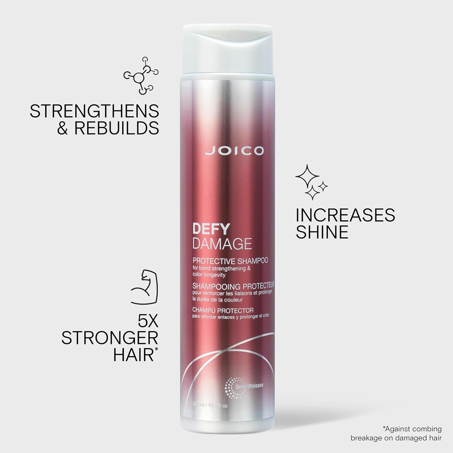 Joico Defy Damage Protective Shampoo | For Color-Treated Hair | Strengthen Bonds & Preserve Hair Color | With Moringa Seed Oil & Arginine
