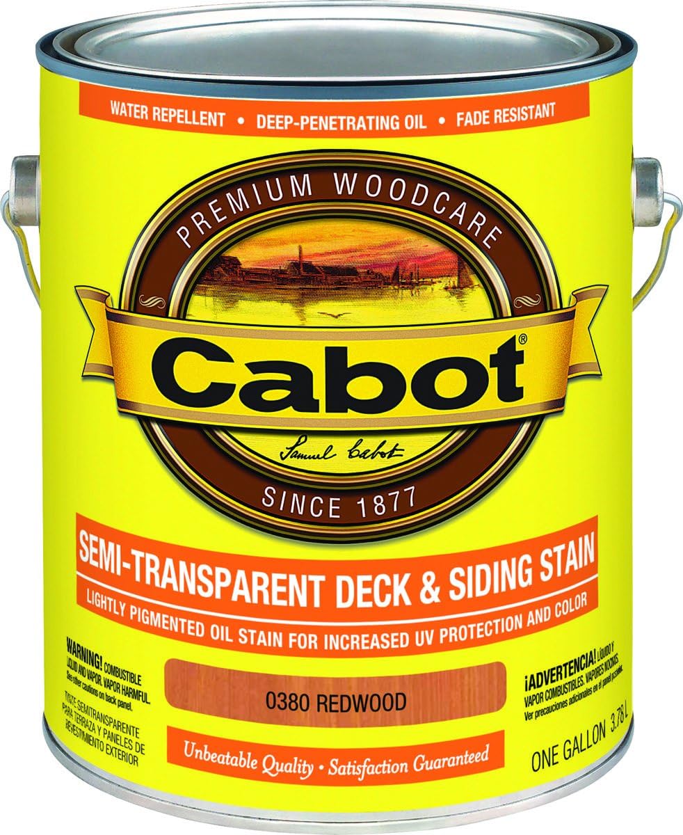 Cabot 140.0003005.007 Wood Toned Deck & Siding Stain, Pacific Redwood