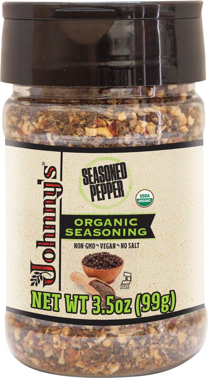 Johnny's - Seasoned Pepper - 5 oz | Pepper Seasoning Blend, Great For Meats, Poultry, Vegetables, Soups, Grilling, Roasting & Everyday Cooking