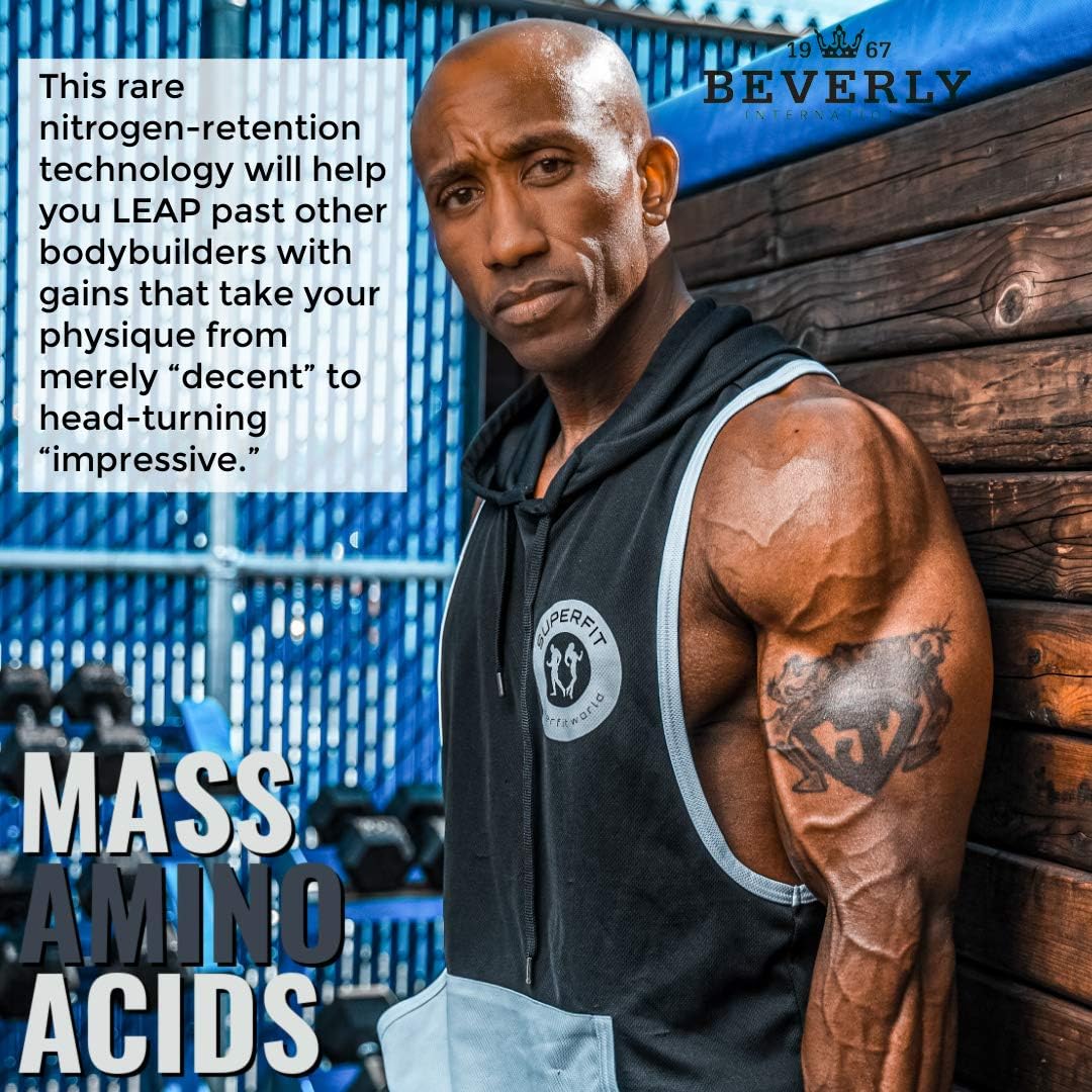 Beverly International Mass Amino Acids, 500 Tablets, Complete Amino Profile | Peptide-Bonded Amino Acids (PBAAs)