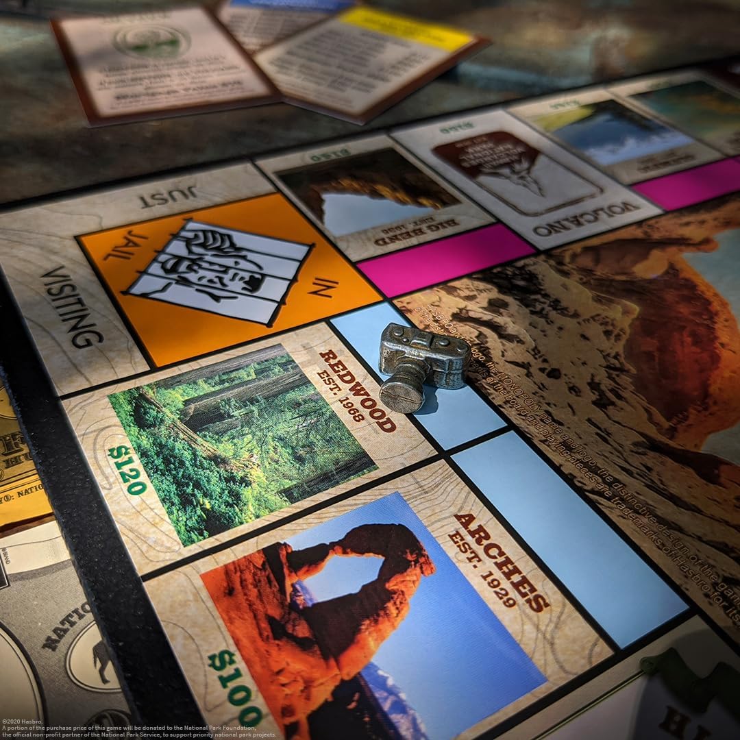 Monopoly National Parks 2020 Edition | Featuring Over 60 National Parks from Across The United States | Iconic Locations Such as Yellowstone, Yosemite