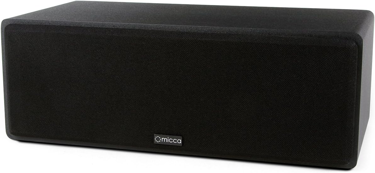 Micca MB42X Advanced 2-Way Passive Bookshelf Speakers, Stereo Pair, Black | Amplifier Required, 4-Inch Carbon-Fiber Woofer, 0.75-Inch Silk-Dome Tweeter, Desktop, Home Theater, Surround Sound