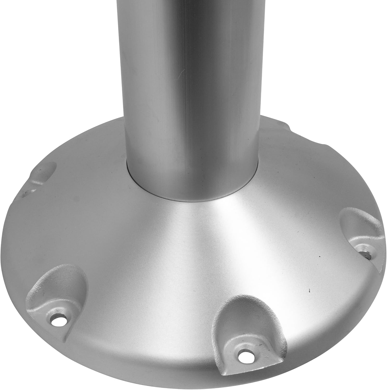 Wise 8WP21-18S Boat Seat Pedestal, Adjustable Height from 12" to 18", with Standard Seat Mount | 2-7/8 in anodized aluminum post, 9 in base