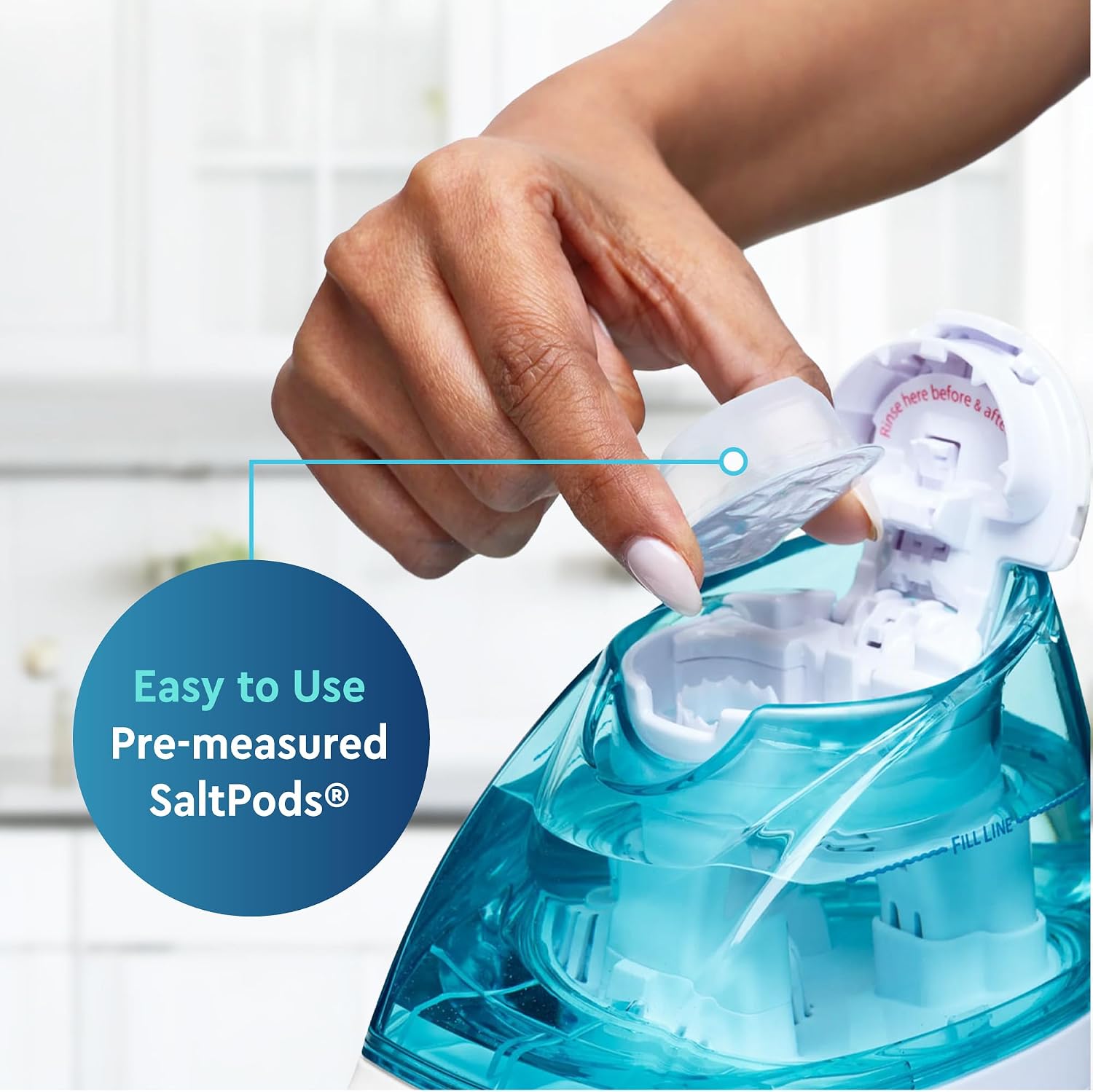 Navage® SaltPods Refills, Original Sea Salt Formula, 90 Count | Pre-Measured Precision: Clears Mucus and Irritants for Breathable, Comfortable Sinuses