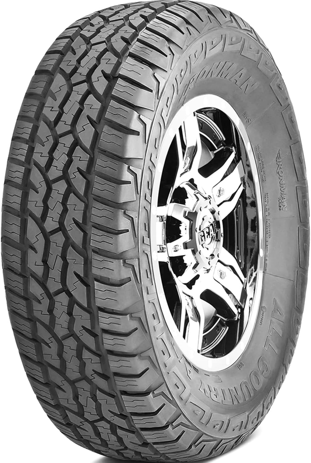 Ironman All Country A/T 31X10.50R15 C/6PLY BSW | Light Truck All Terrain All Season Traction 109Q Rated C (6 Ply) Radial Construction Black Sidewall Tire
