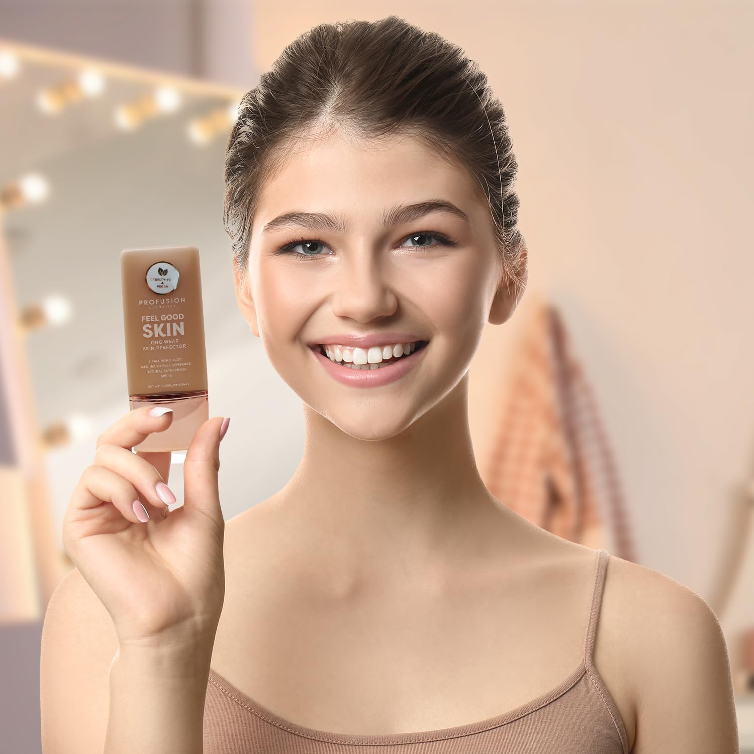 Profusion Cosmetics Lightweight Liquid Foundation for a Flawless and Elegant Radiance, Breathable Makeup that Improves Uneven Skin Tone