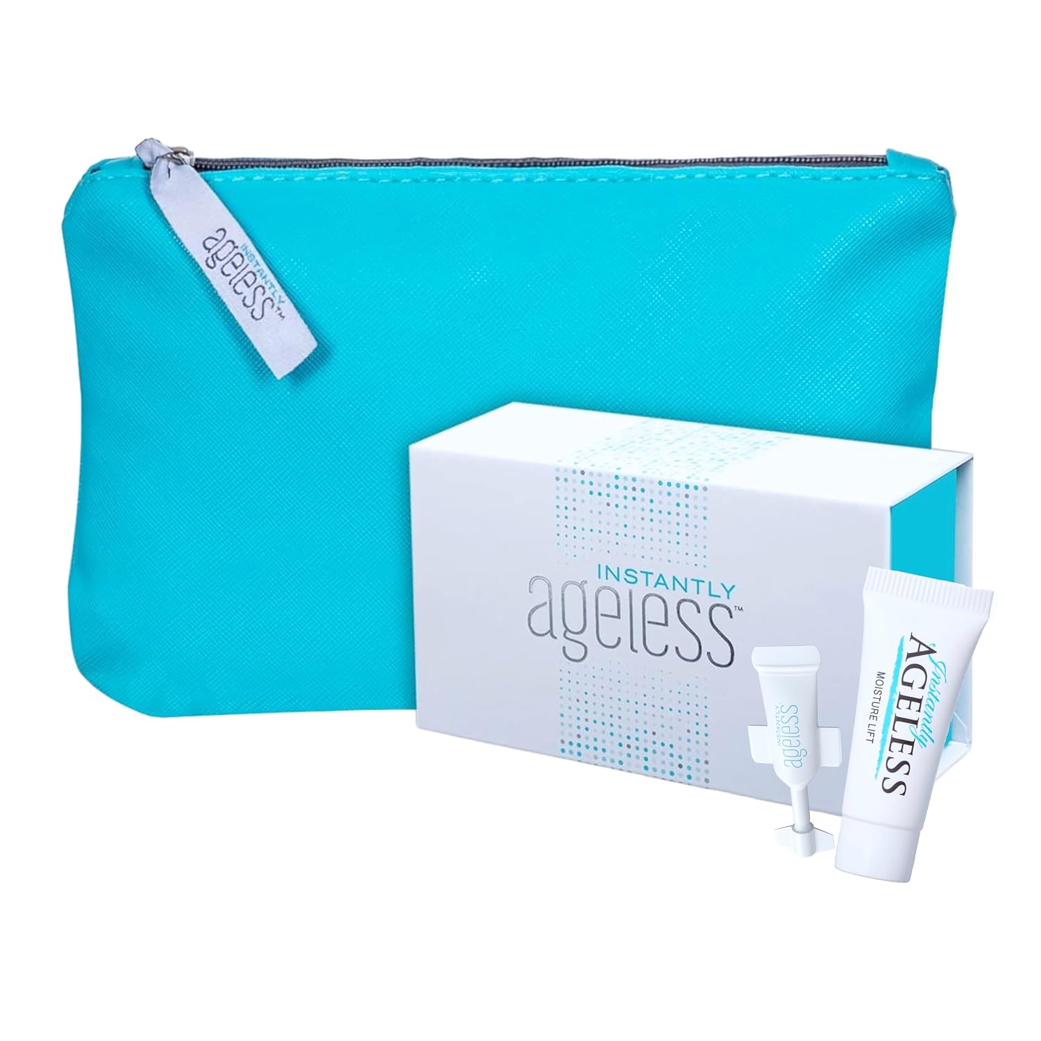 Instantly Ageless Facelift in a Box 25 Vials + Free Makeup Bag