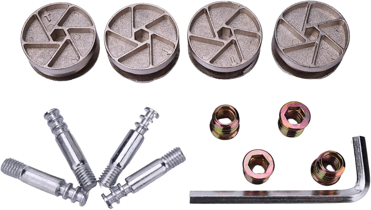 Replacement Heavy Duty Cam Wheel Locks Compatible with IKEA 114670 as Bed Frame Parts for MALM, BRIMNES, BIRKELAND & More (4PCs 35mm Set)