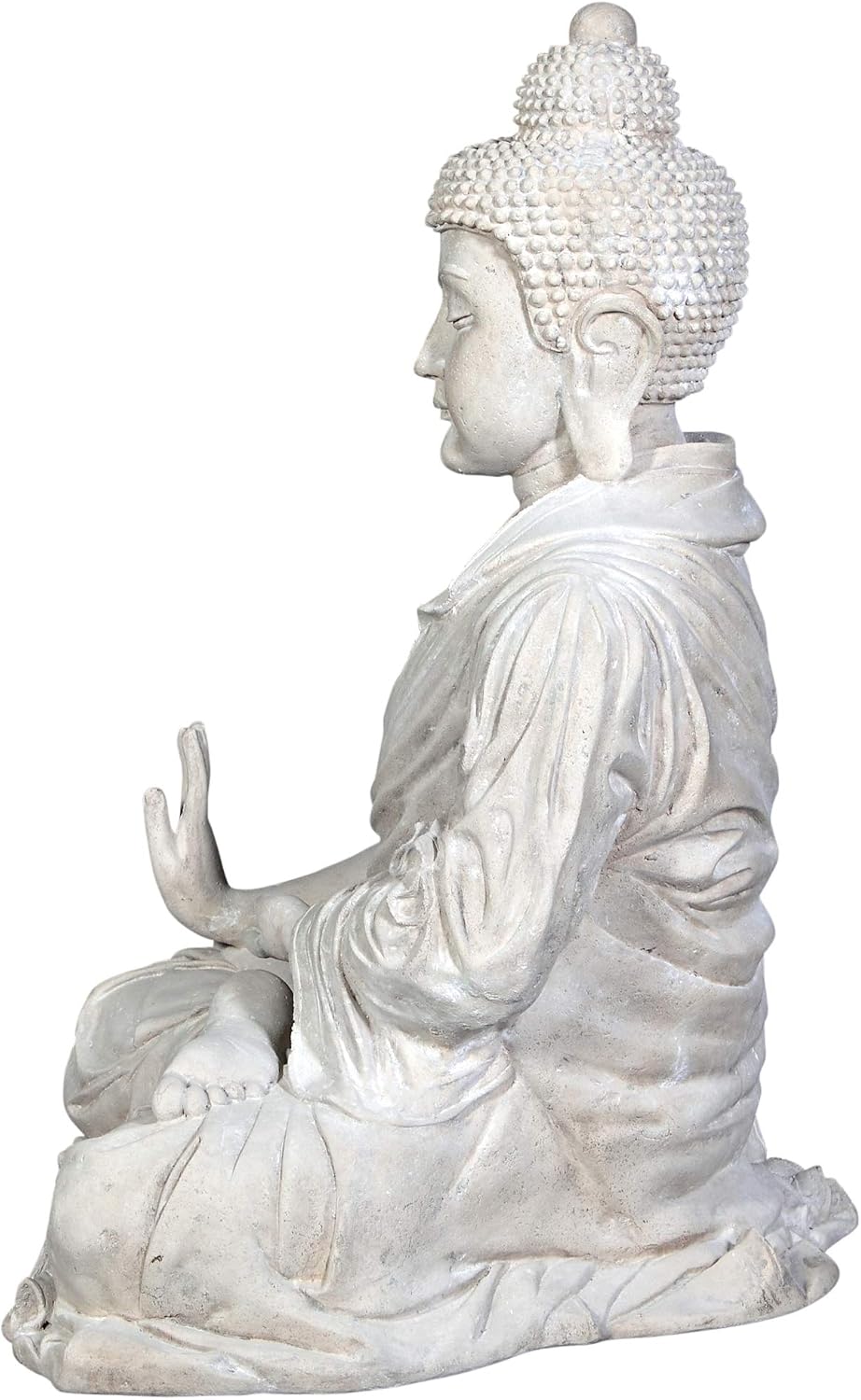 Design Toscano Jolly Hotei Laughing Man Asian Decor Indoor/Outdoor Garden Statue, 26 inches tall, Cast Stone Resin, Two Tone Stone Finish