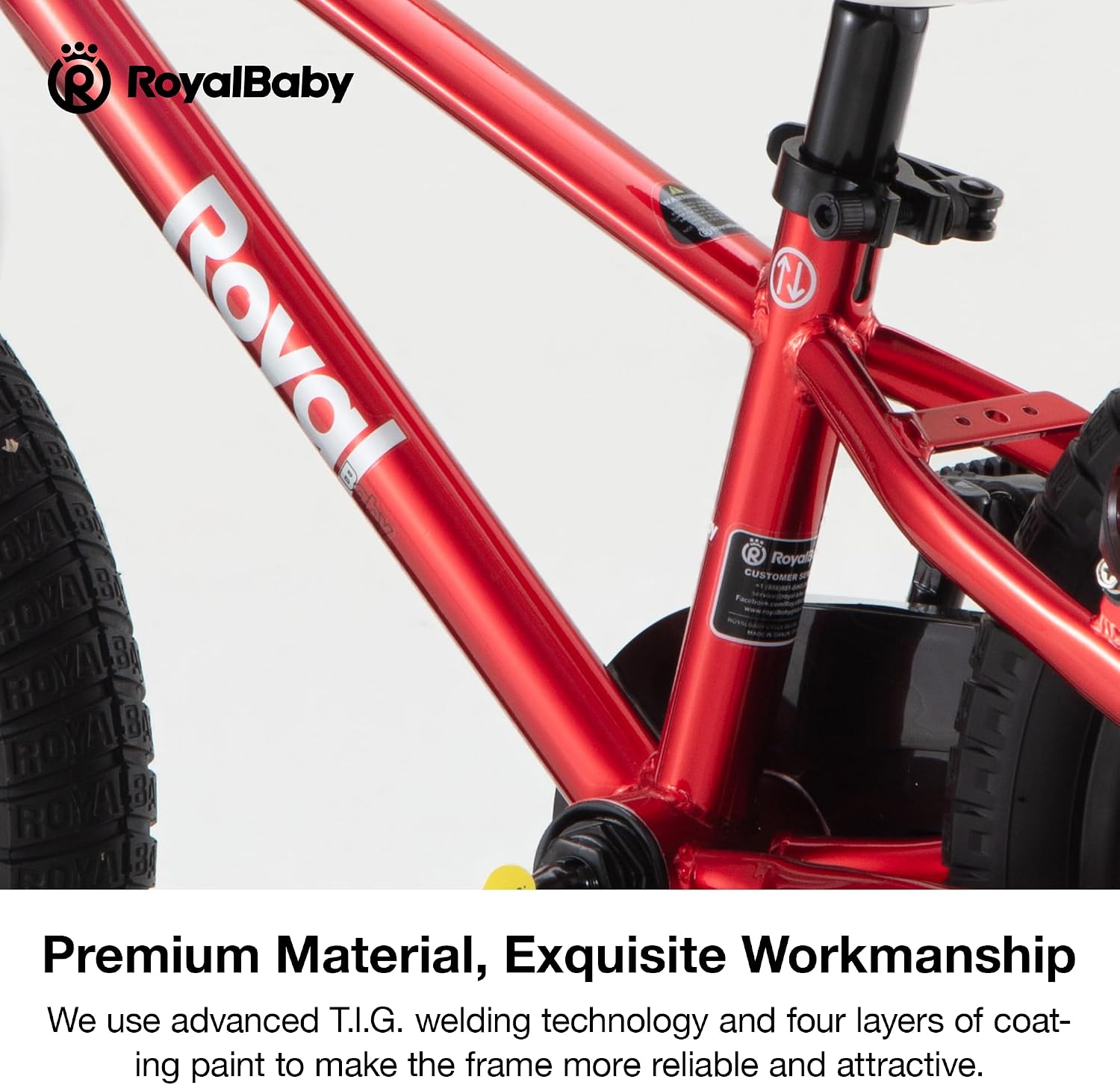 RoyalBaby Freestyle Kids Bike 12 14 16 Inch with Training Wheels, 18 Inch with Kickstand, Bicycle for Ages 3-10 Years Boys Girls