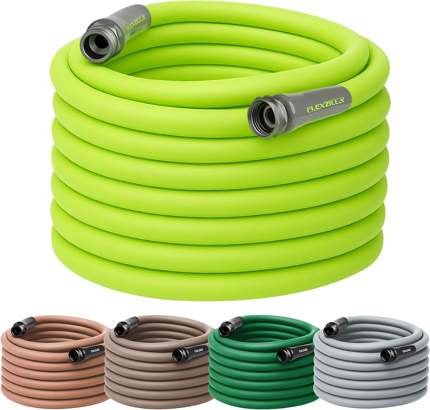 Flexzilla Garden Hose 5/8 in. x 50 ft., Lightweight All-Weather Water Hose, Durable and Flexible, Leak-Free Connections