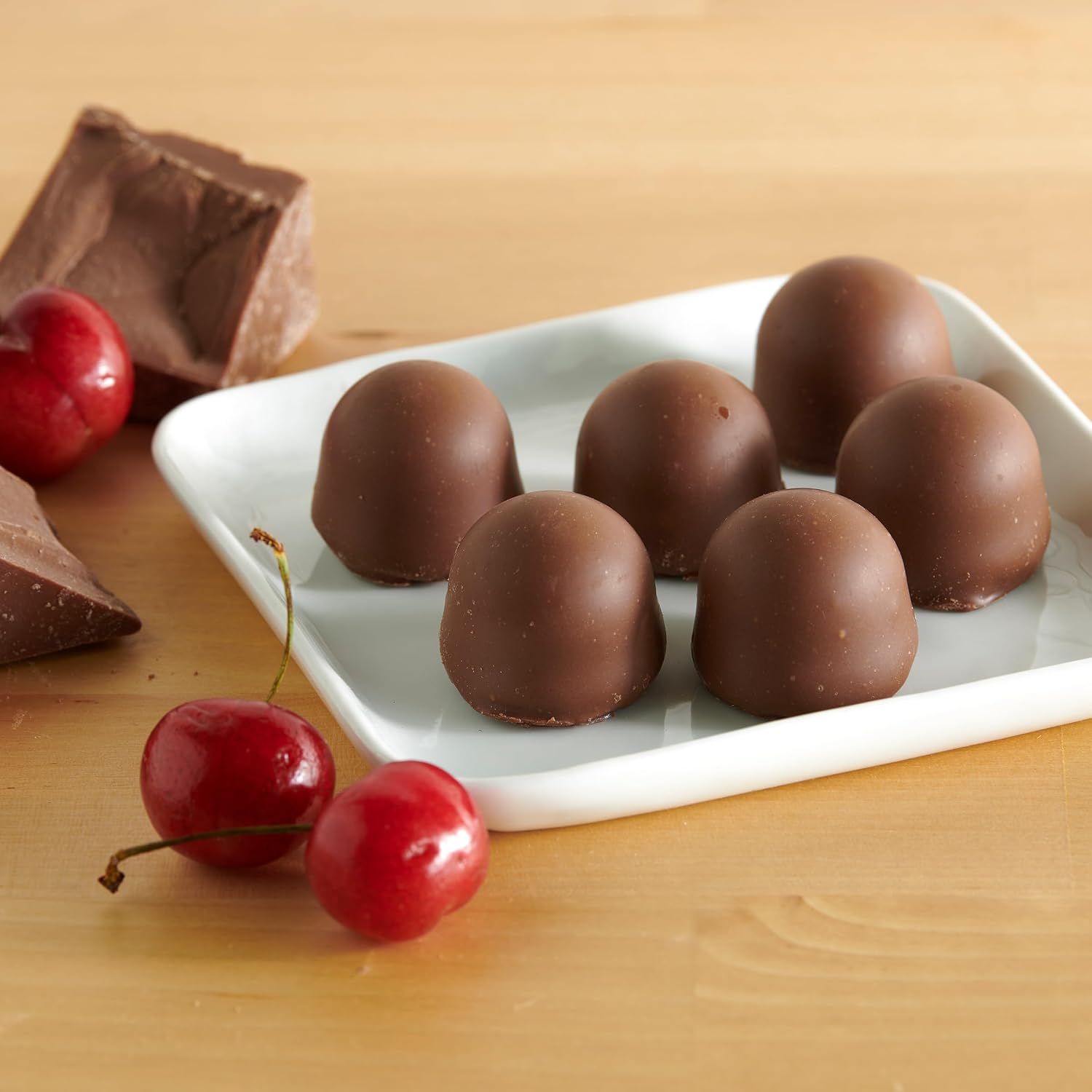 Queen Anne French Vanilla Chocolate Covered Cordial Cherries | 6.6 oz | 10 Piece Gift Boxes | Whole Maraschino Cherry Creamy Filled Liquid Center | Holiday Party Chocolate Candy