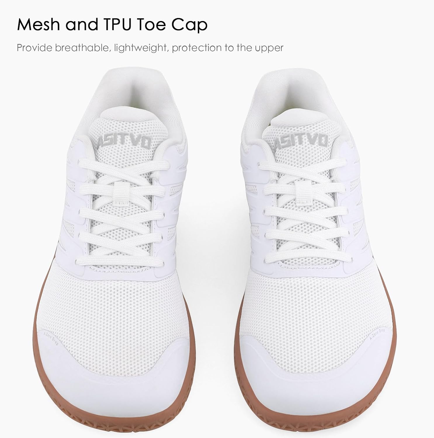 ASITVO Wide Men's Barefoot Zero Drop Sole Minimalist Sneakers Walking Shoes | Width Toe Box Cross Trainer Gym TPU Toe No-Sew Upper Grounding