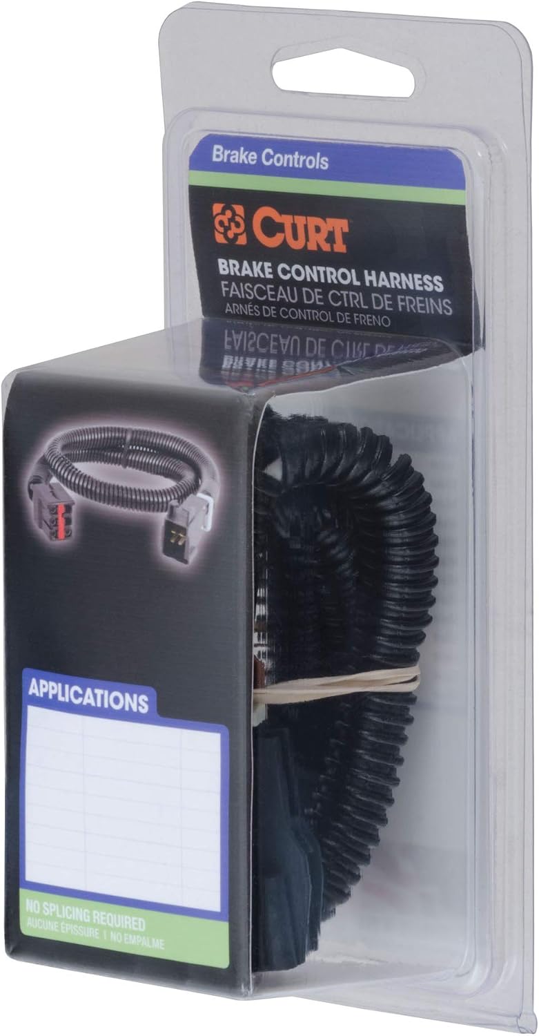 CURT 51525 Quick Plug Brake Controller Wiring Harness, Fits Select Cadillac, Chevrolet, GMC