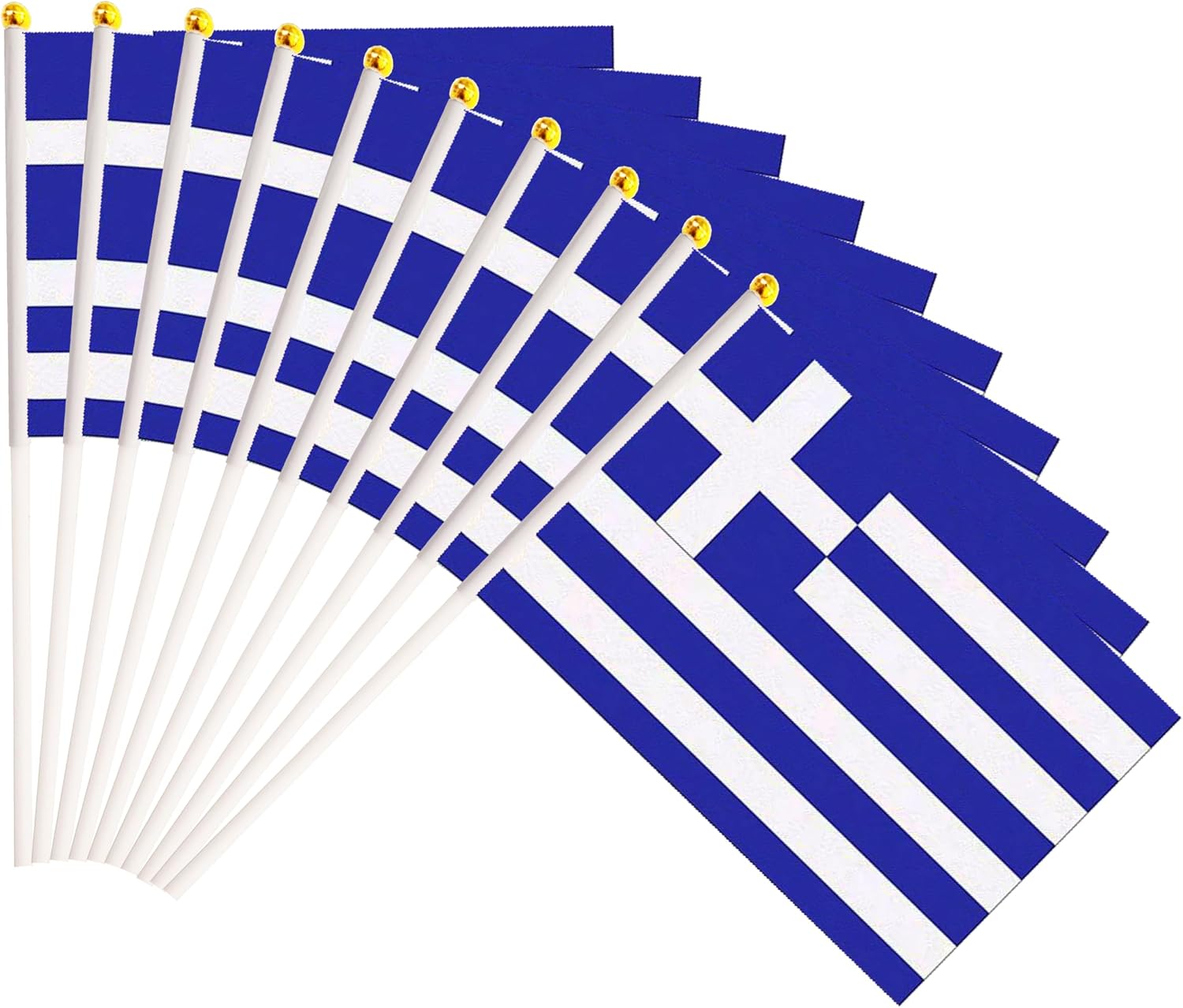 50 Pack Nicaragua Nicaraguan on Stick Flags,Small Mini Hand Held Nicaragua Nicaraguan Flags 5.5x8.3 Inch, Grand Opening, Carnival,Party Events Celebration