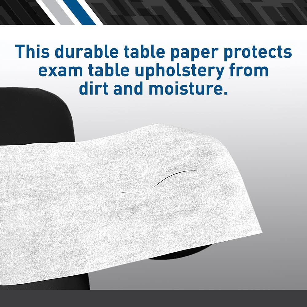 BodyMed® Premium Headrest Paper Sheets – With Slit – Disposable Medical Face Barrier – Exam Paper Sheets – Case of 1