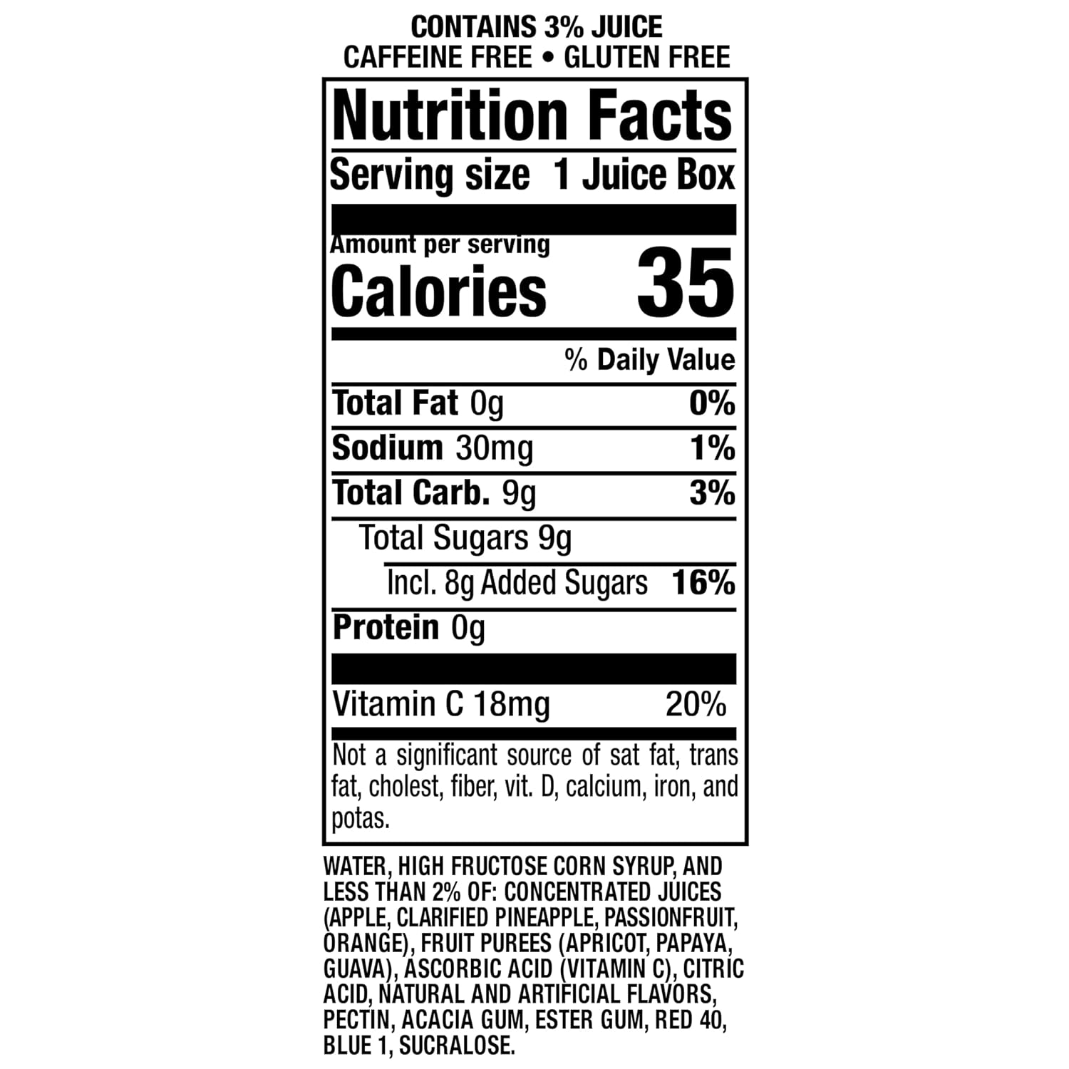 Hawaiian Punch Polar Blast Fruit Juice Drink, 10 Fl Oz Bottles, 24 Count (4 Packs Of 6), Ready-to-drink, On-the-go, Caffeine-free, Carbonation-free, Gluten-free, Excellent Source Of Vitamin C