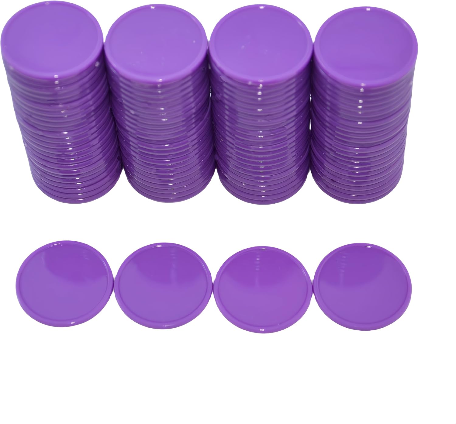 Smartdealspro Set of 100 25MM/1 Inch Opaque Plastic Learning Counting Counters Poker Chips (Red)