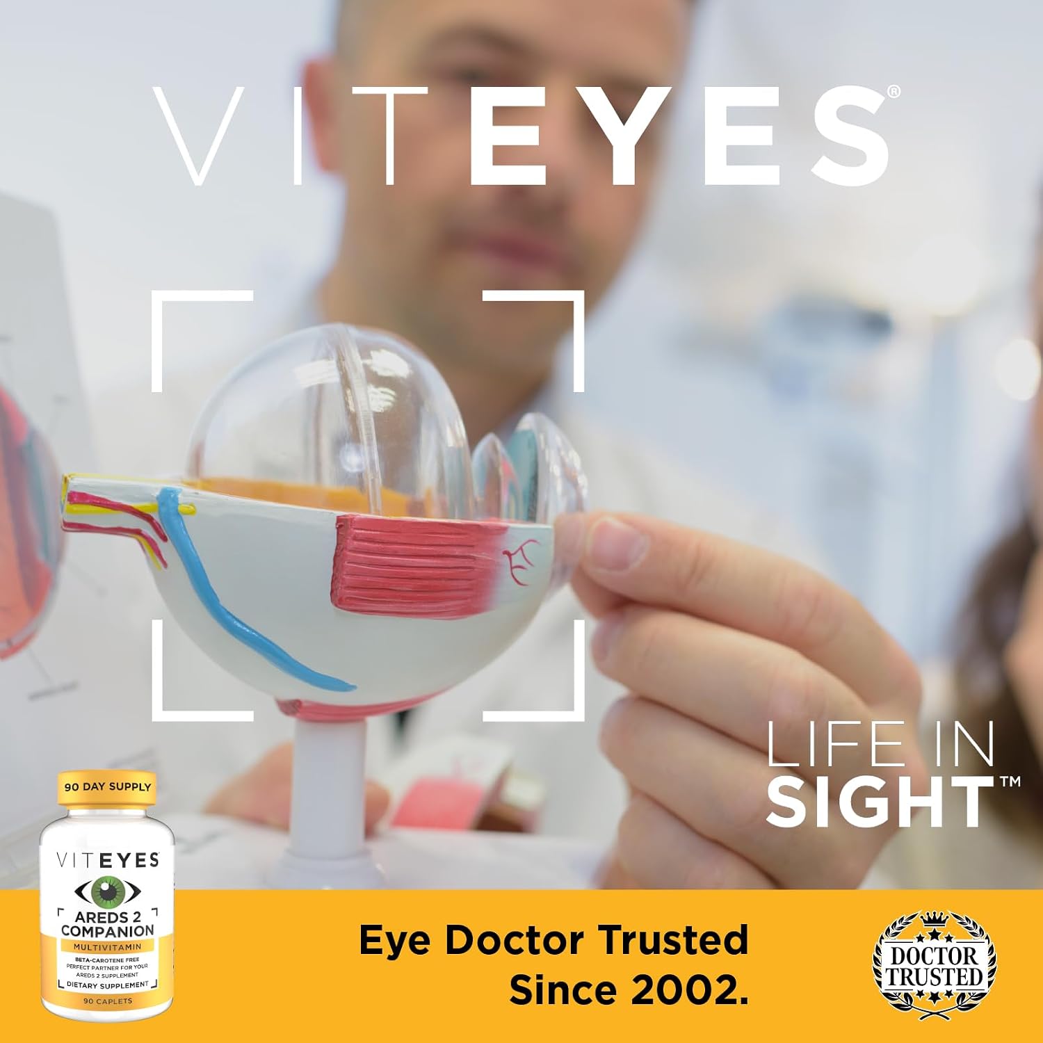 Viteyes Classic AREDS 2 Companion Multivitamin Supplement, Comprehensive Multivitamin Formula for AREDS 2 Users, 90 Capsules