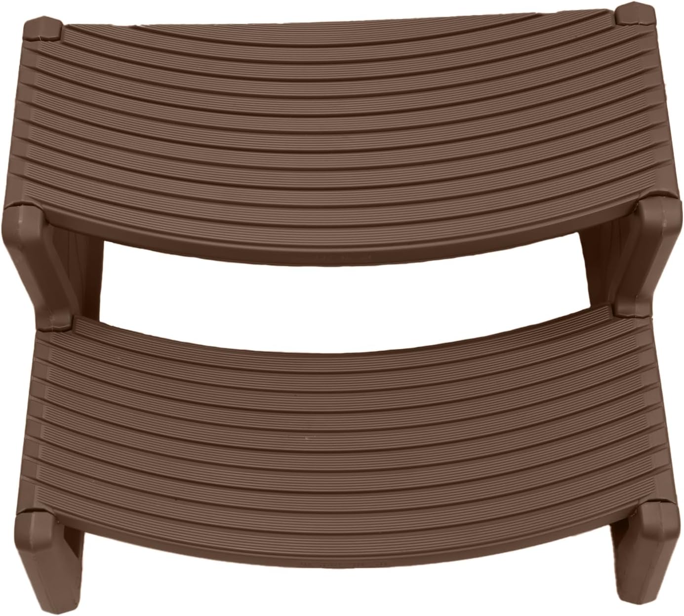 Confer Plastics Resin Multi Purpose Outdoor Non Slip Portable Spa and Hot Tub Handi-Step Deck Patio Steps Accessories, Charcoal Grey
