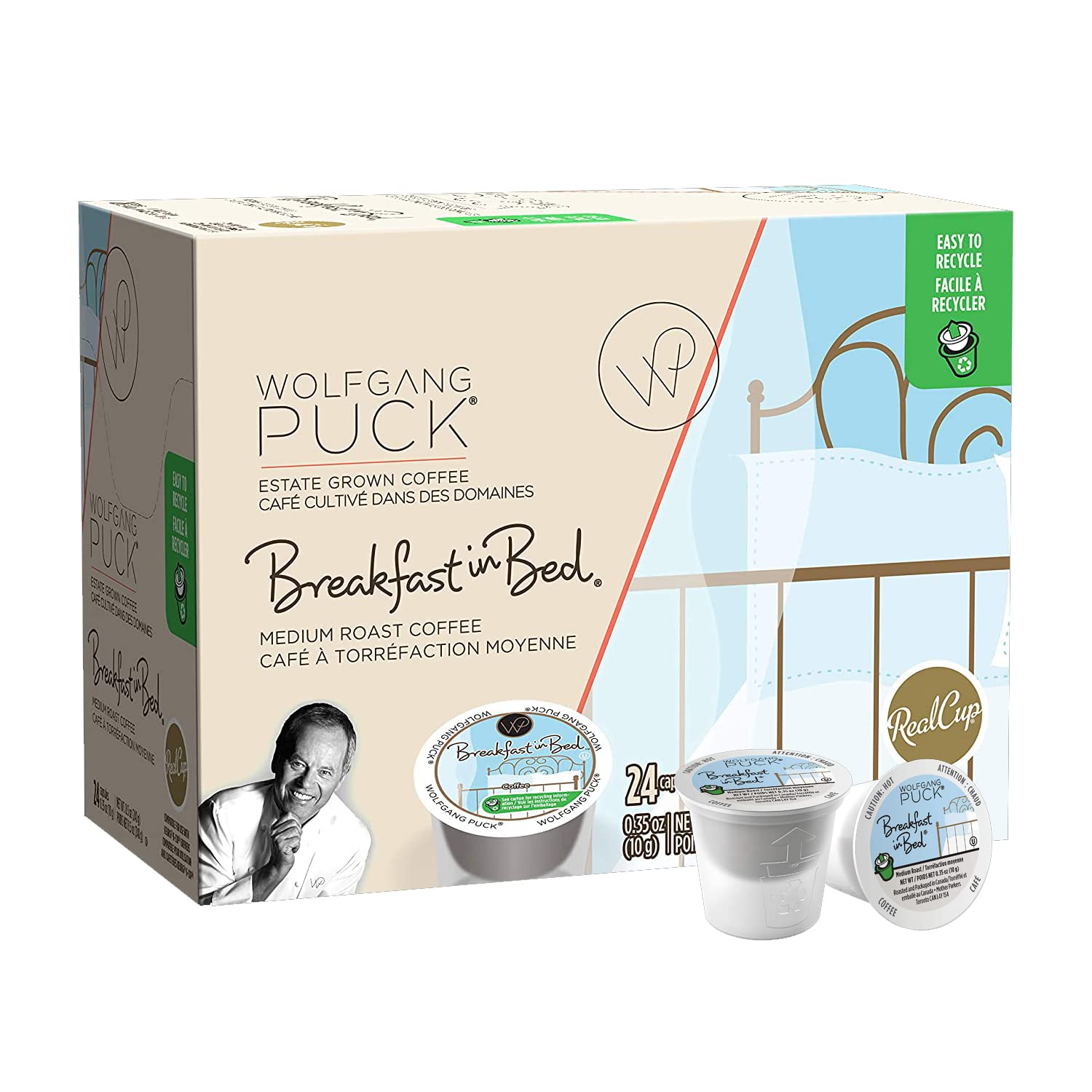 Wolfgang Puck Coffee Single Serve Capsules, Compatible with Keurig K-Cup Brewers, Hawaiian Hazelnut, 24 Count
