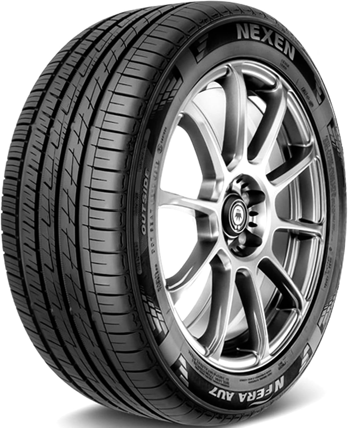 Nexen NPriz AH5 All- Season Radial Tire-225/75R15 102S | Truck/SUV Touring All Season Traction 102S Rated Standard Load Radial Construction White Sidewall Tire