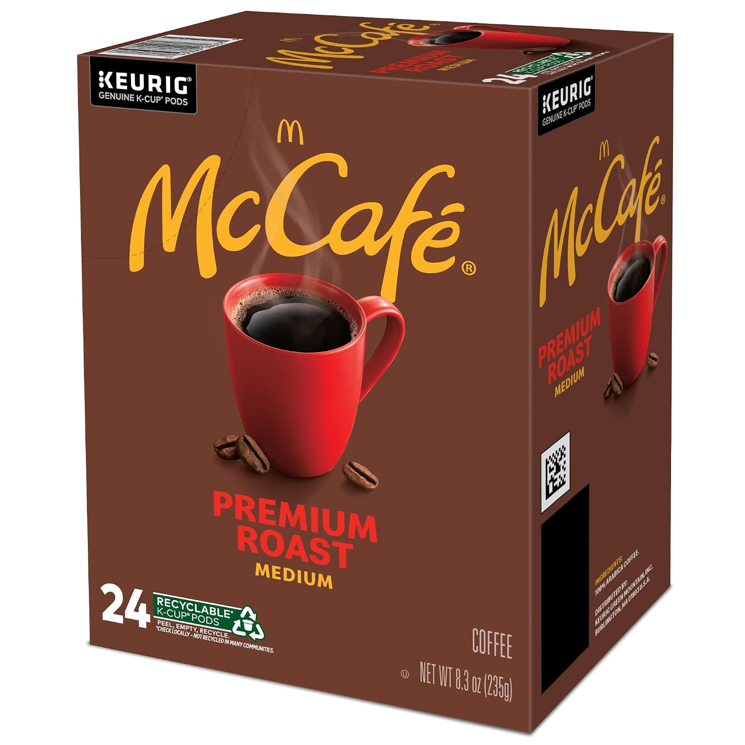 McCafe Premium Roast Coffee, Single Serve Keurig K-Cup Pods, Medium Roast, 84 Count