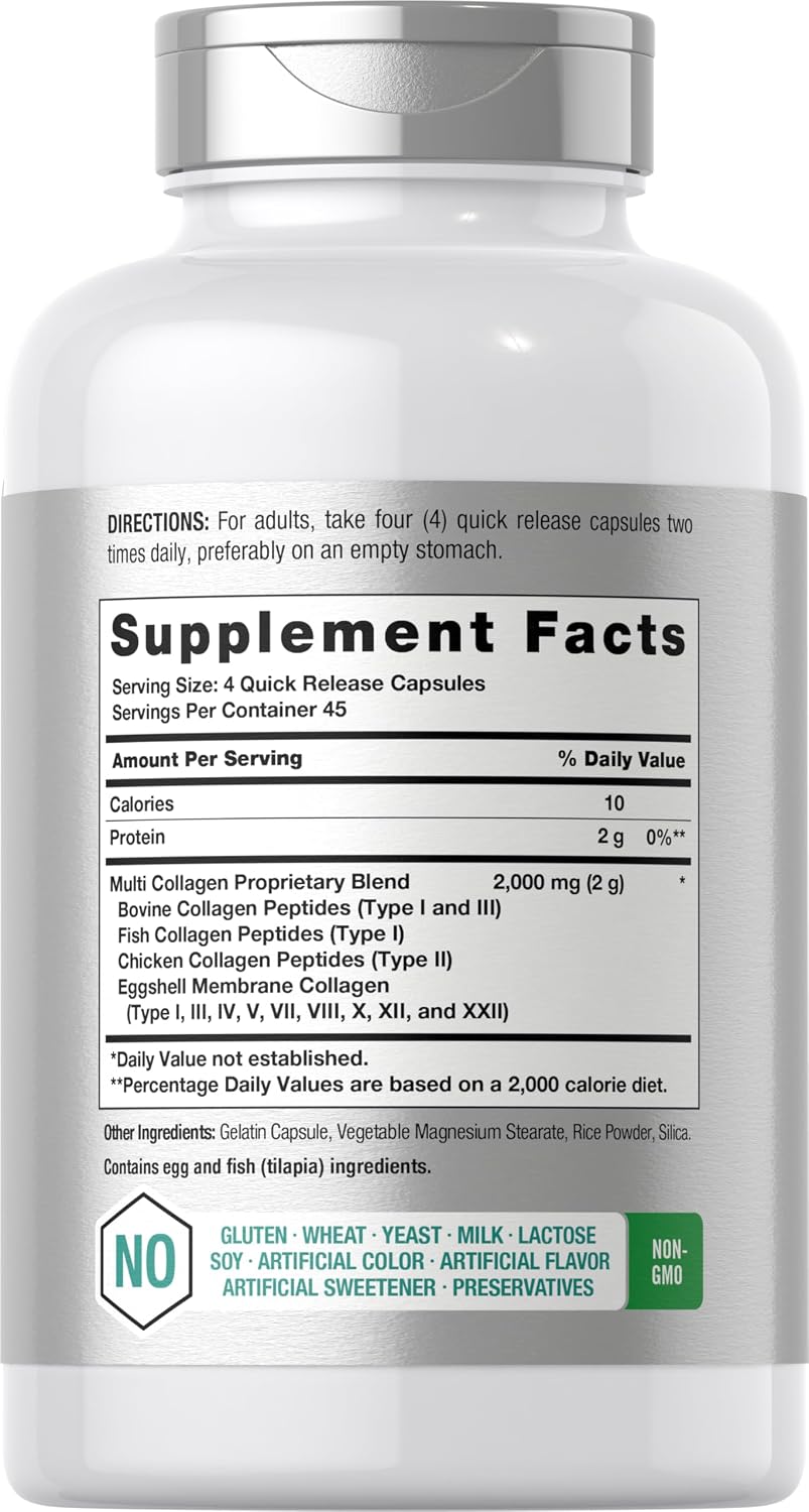 Horbäach Multi Collagen Protein 2000 mg | 180 Capsules
