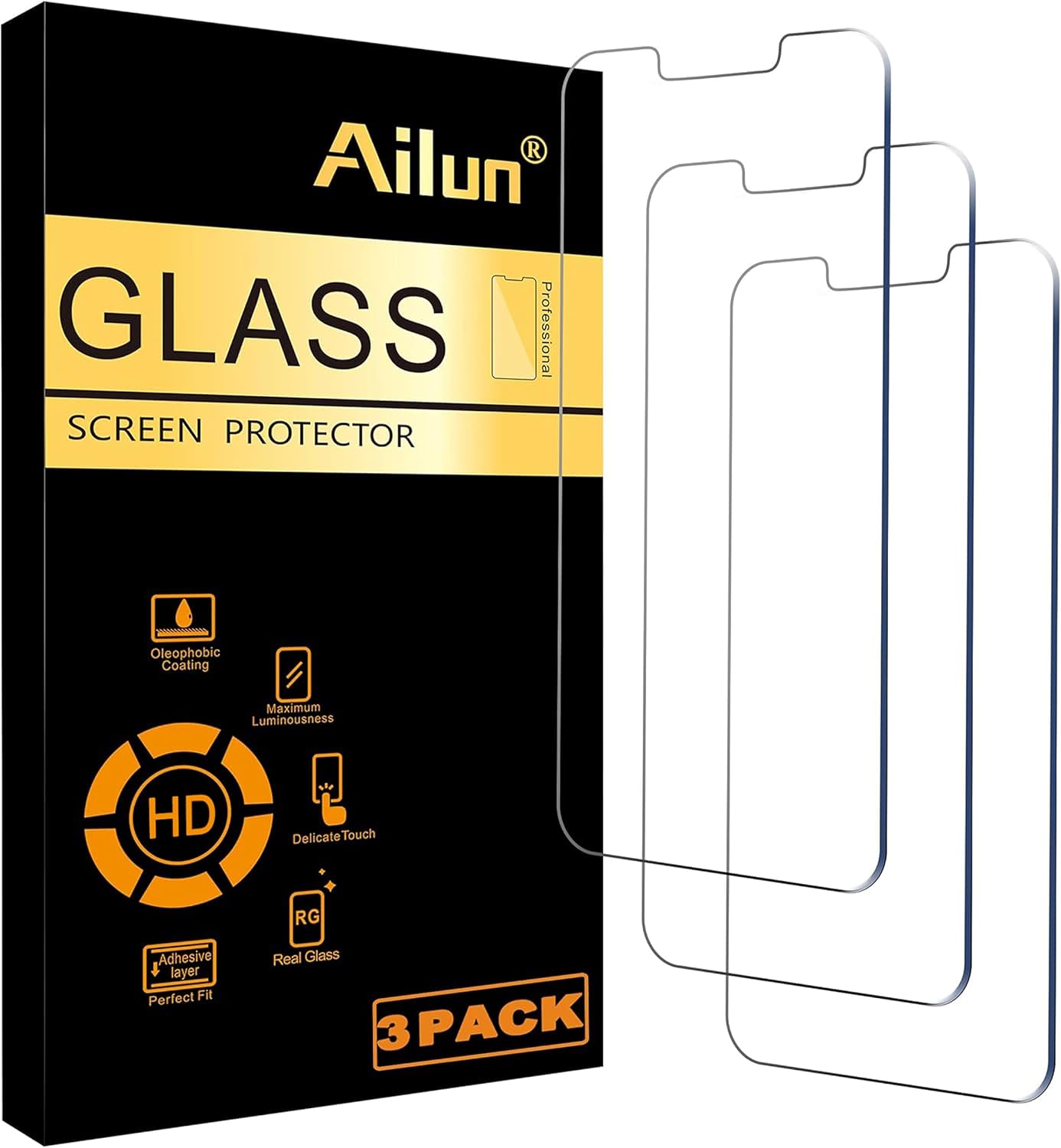 Ailun 3 Pack Screen Protector for iPhone 12 Mini 2020